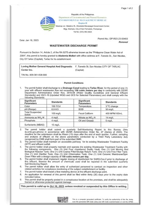 7. ISSUANCE OF WASTEWATER DISCHARGE PERMIT (NEW APPLICATI.
